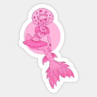 Candy Floss Mermaid Sticker